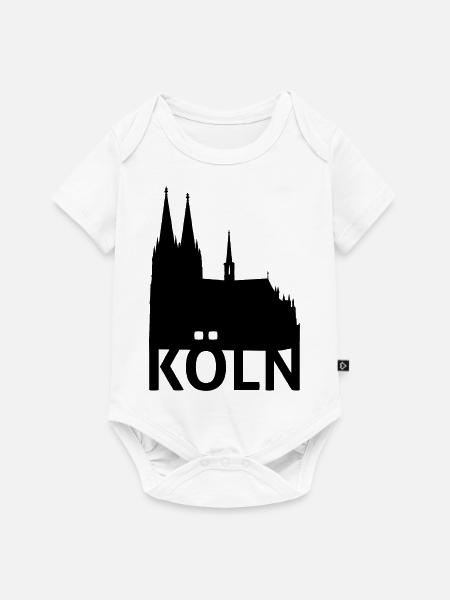 Kölner Dom - Baby Premium Kurzarmbody - Weiß