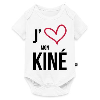J'aime mon Kiné - Baby Premium short-sleeve bodysuit - white - Front
