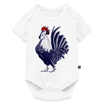Coq - Equipe de France - Body à manches courtes Premium Bébé - blanc - Devant