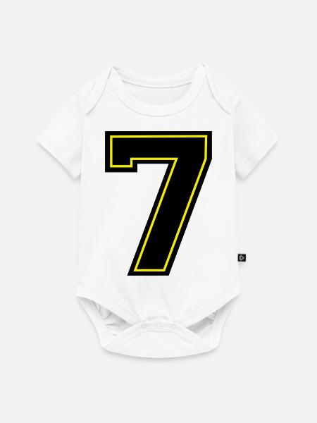 7 - Baby Premium Kurzarmbody - Weiß