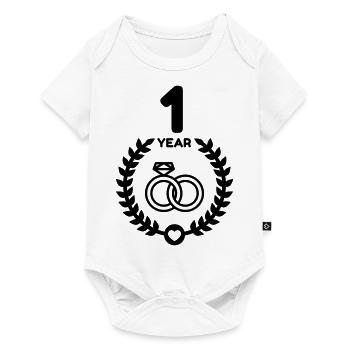 1 - Birthday Wedding - Marriage - Love - Wife - Baby Premium short-sleeve bodysuit - white - Front