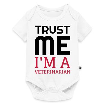 Vétérinaire / Animal / Travail / Métier / Job - Body à manches courtes Premium Bébé - blanc - Devant