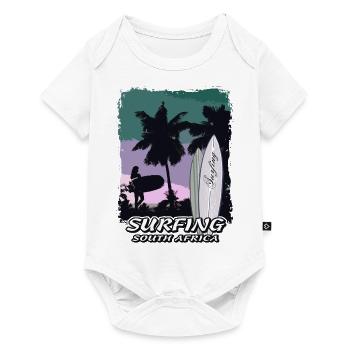 South Africa - Beach - Surfing - Surfer - Baby Premium Kurzarmbody - Weiß - Vorne
