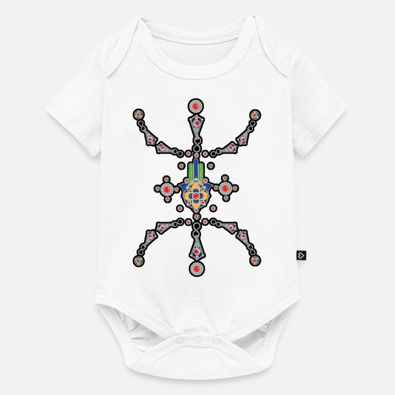 z imazighen bijoux kabyle - Body à manches courtes Premium Bébé - blanc