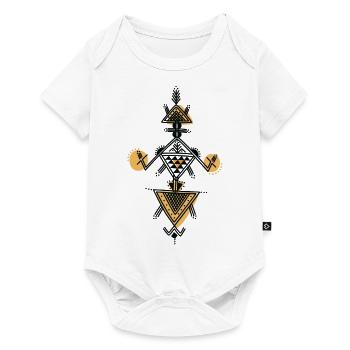 kabyle pottery pattern - Baby Premium short-sleeve bodysuit - white - Front