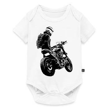 Moto Lifestyle / Moto / Motocycliste - Body à manches courtes Premium Bébé - blanc - Devant