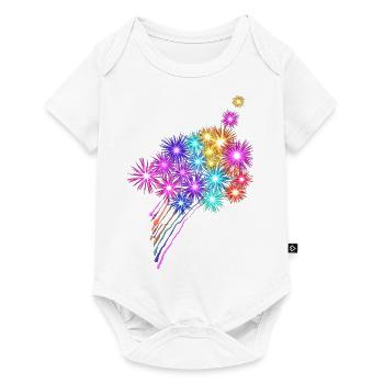 Fête des feux d’artifice - Body à manches courtes Premium Bébé - blanc - Devant