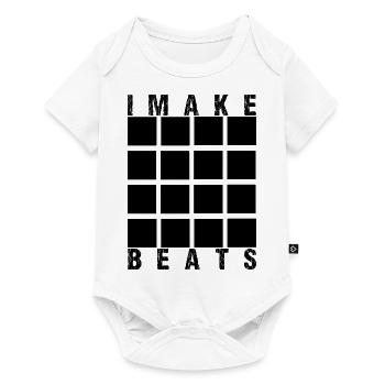 I MAKE BEATS - Baby Premium short-sleeve bodysuit - white - Front