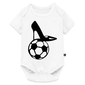 football chaussure talon aiguille femme - Body à manches courtes Premium Bébé - blanc - Devant