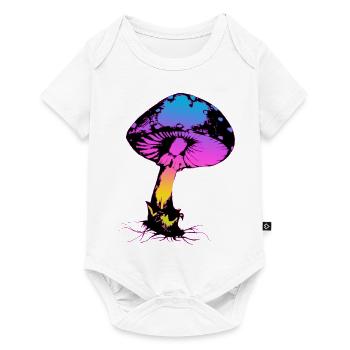 Psycho Pilz - Baby Premium Kurzarmbody - Weiß - Vorne