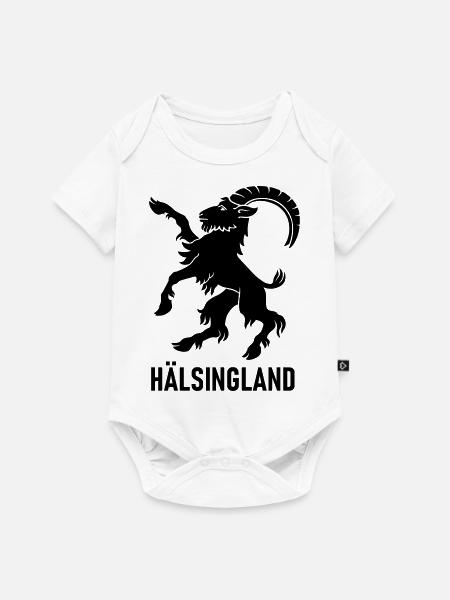 Hälsingland - Baby Premium Kurzarmbody - Weiß