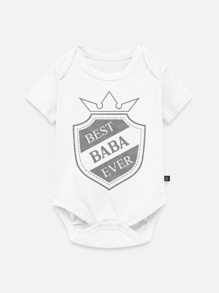 Baba - Baby Premium Kurzarmbody - Weiß