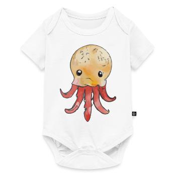 Octopus Octopus Idée cadeau - Body à manches courtes Premium Bébé - blanc - Devant