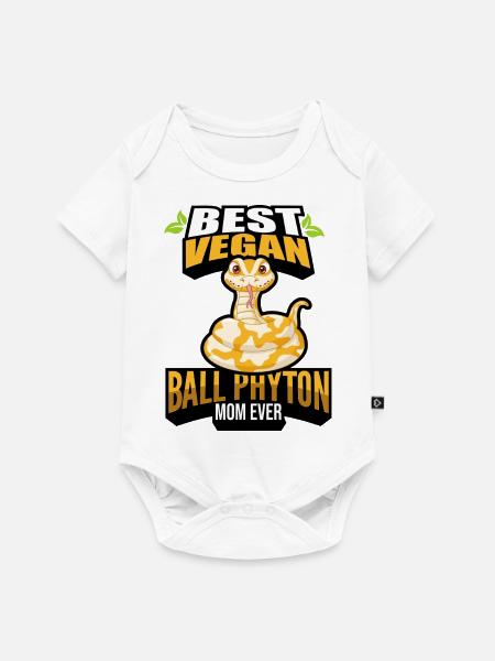 Königspython - Baby Premium Kurzarmbody - Weiß