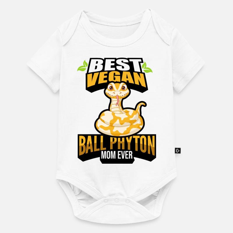 Königspython - Baby Premium Kurzarmbody - Weiß