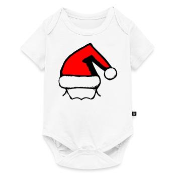 Christmas Hat Santa Claus Christmas Vector - Baby Premium short-sleeve bodysuit - white - Front
