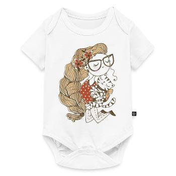 The girl & her beloved cat: Cat attitude - Baby Premium short-sleeve bodysuit - white - Front