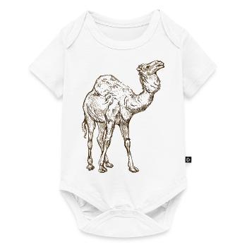 Wildtiere - Baby Premium Kurzarmbody - Weiß - Vorne