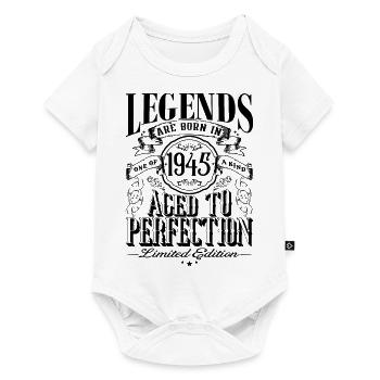 Vintage Born One Month 1945 Birthday - Baby Premium short-sleeve bodysuit - white - Front
