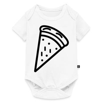 Pizza slice - Baby Premium short-sleeve bodysuit - white - Front