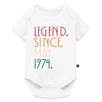Légende depuis Mai 1974 - Minimalist - Body à manches courtes Premium Bébé - blanc - Devant