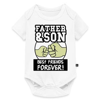 father and son 002 - Baby Premium short-sleeve bodysuit - white - Front