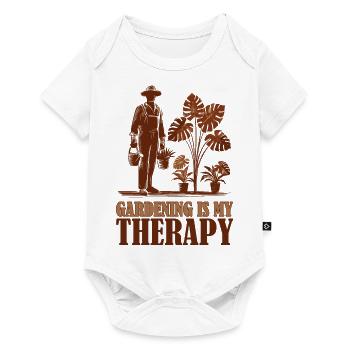 Gardening is My Therapy - Baby Premium short-sleeve bodysuit - white - Front