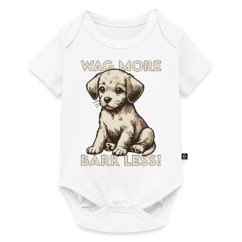 Wag more, bark less! - Baby Premium short-sleeve bodysuit - white - Front