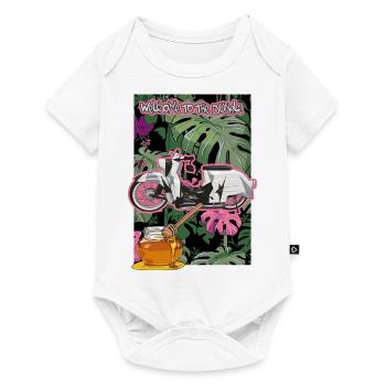 Hirondelle (camouflage) // Illustration - Body à manches courtes Premium Bébé - blanc - Devant