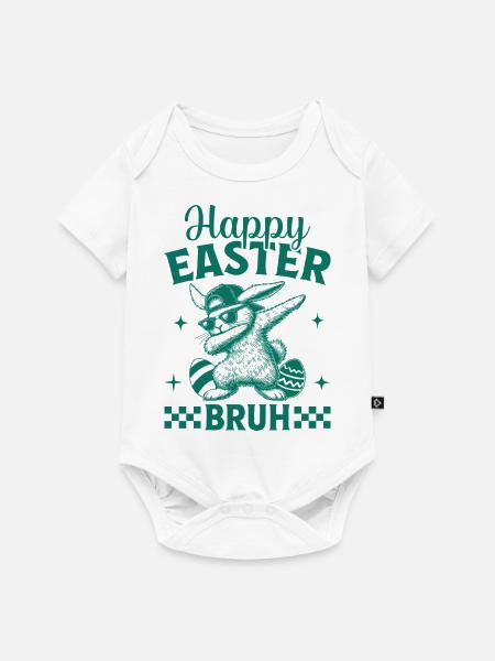 Happy Easter Bruh - Baby Premium Kurzarmbody - Weiß