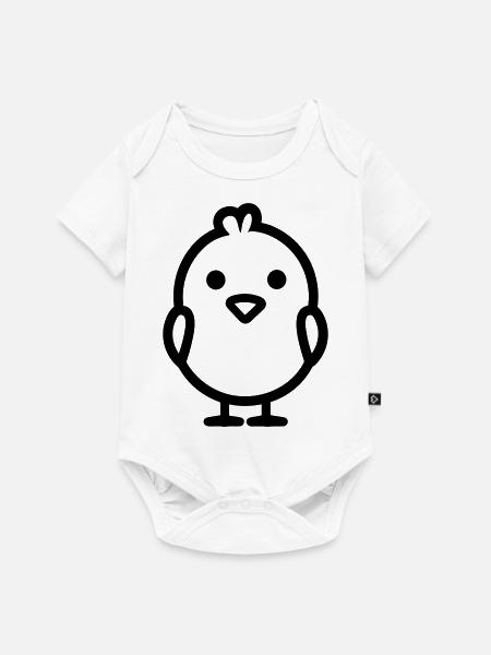 Küken - Baby Premium Kurzarmbody - Weiß