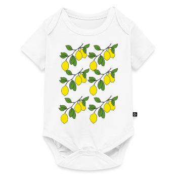 Lemon sprigs - Baby Premium short-sleeve bodysuit - white - Front