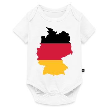 Deutschland - Baby Premium Kurzarmbody - Weiß - Vorne