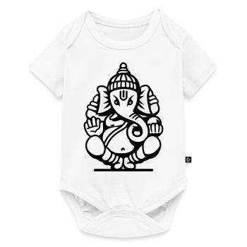 Ganesha Elephant No.04.2_1c - Body à manches courtes Premium Bébé - blanc - Devant