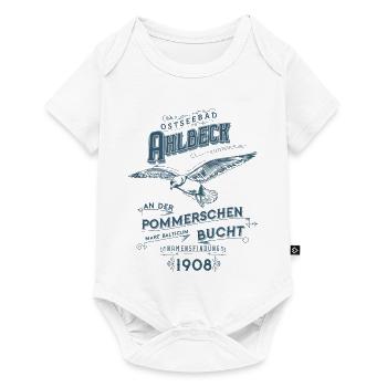 Ostseebad Ahlbeck - Baby Premium Kurzarmbody - Weiß - Vorne