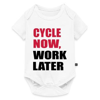 Radsport - Baby Premium Kurzarmbody - Weiß - Vorne