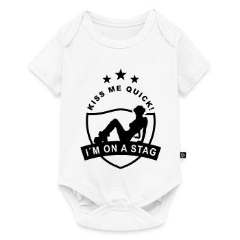 stag_night - Body à manches courtes Premium Bébé - blanc - Devant