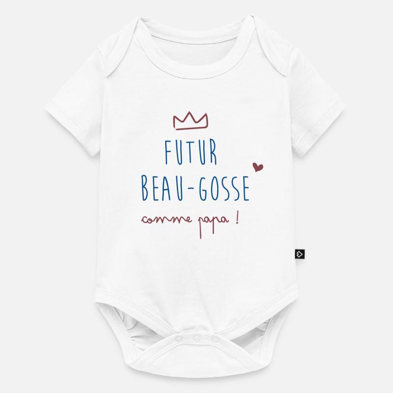 Futur beau gosse, comme Papa ! - Body à manches courtes Premium Bébé - blanc