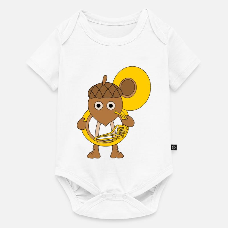 Noix de tuba - Body à manches courtes Premium Bébé - blanc