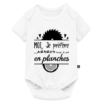 The trees are better in boards! - Baby Premium short-sleeve bodysuit - white - Front