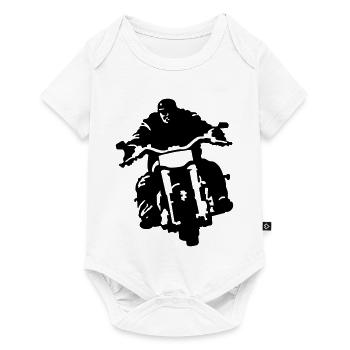biker - Baby Premium short-sleeve bodysuit - white - Front