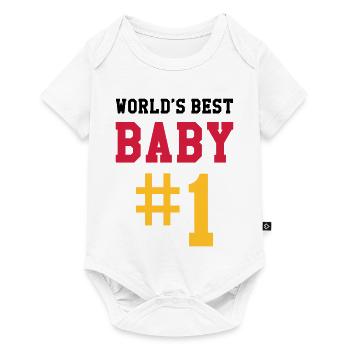 World's Best Baby - Baby Premium short-sleeve bodysuit - white - Front