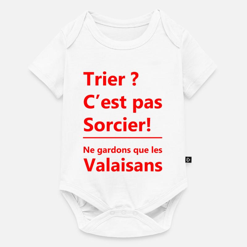 Sorting is not rocket science! - Baby Premium short-sleeve bodysuit - white