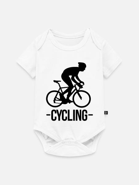 Radfahren - Baby Premium Kurzarmbody - Weiß