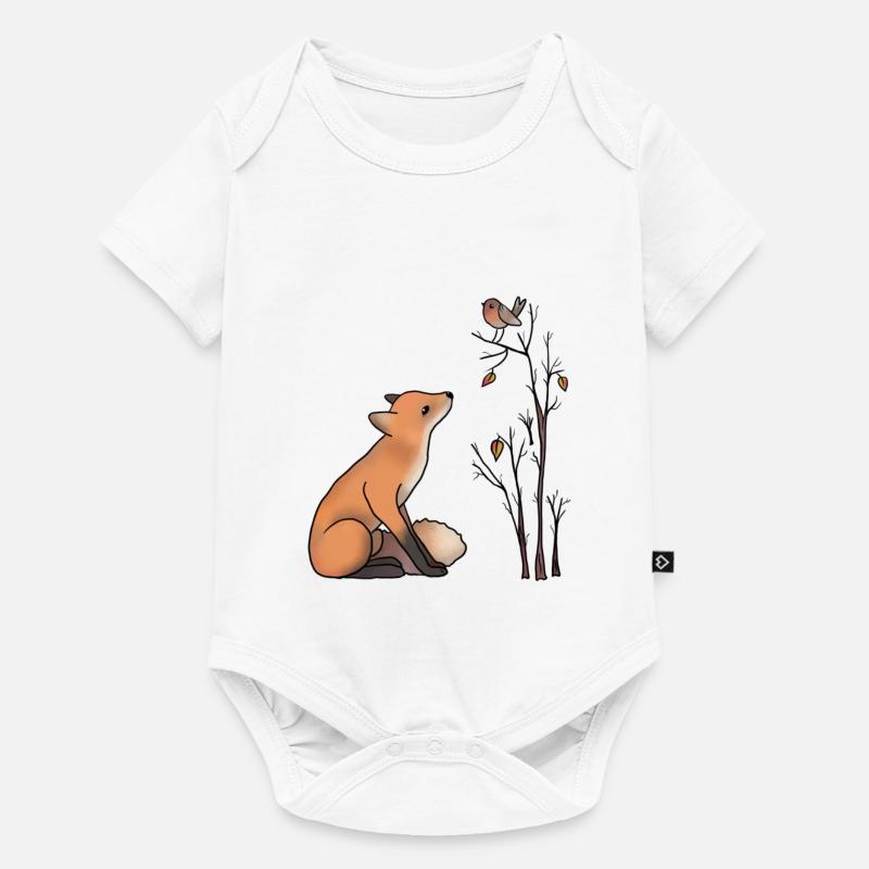 Fox and robin - Baby Premium short-sleeve bodysuit - white