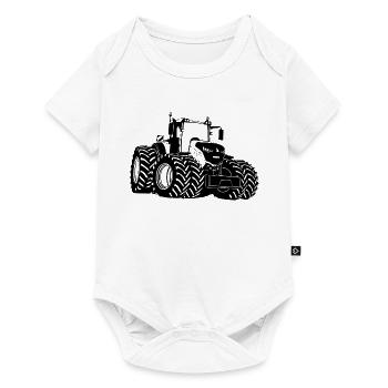 Tracteur - remorqueur - agriculteur - agriculteur - Body à manches courtes Premium Bébé - blanc - Devant