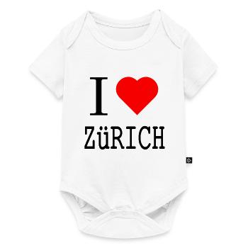 I Love Zurich – City Statement with Heart - Baby Premium short-sleeve bodysuit - white - Front