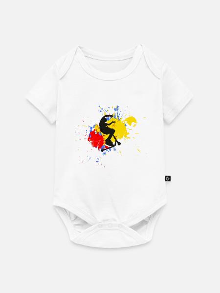 freestyle scooter - Baby Premium short-sleeve bodysuit - white
