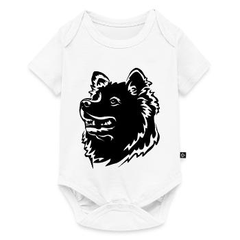 Tête de Samojede - Body à manches courtes Premium Bébé - blanc - Devant