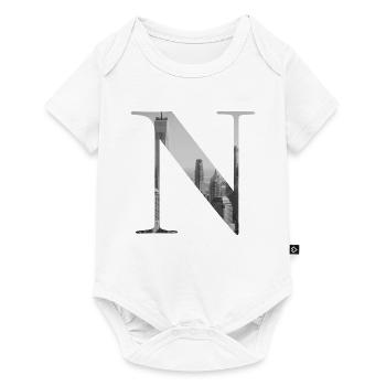 New York Letter N - Baby Premium short-sleeve bodysuit - white - Front
